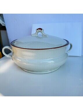 Vintage Hearthside Casual Elegance Speckled‎ Stoneware Tureen with Lid B-8